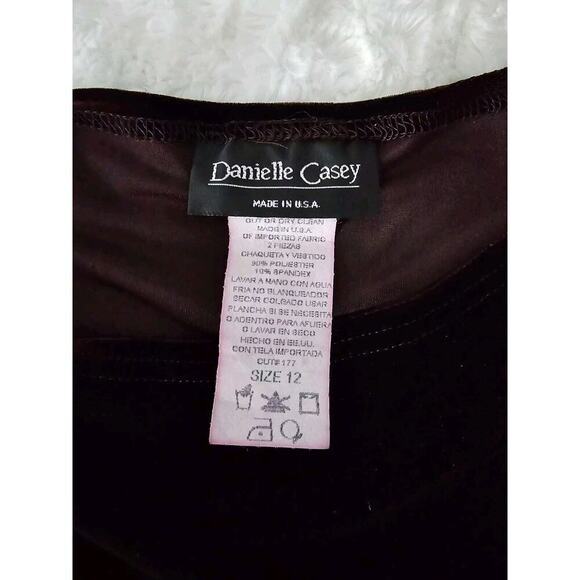 Danielle Casey Purple Witchy Sleeveless Velvet Dress 12 Whimsigoth Vamp Goth - Picture 4 of 8